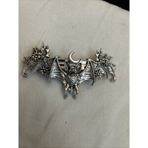 Bat Mythical Under Moon Gothic Emo Metal Hair Pin Hair Clip Floral Women New